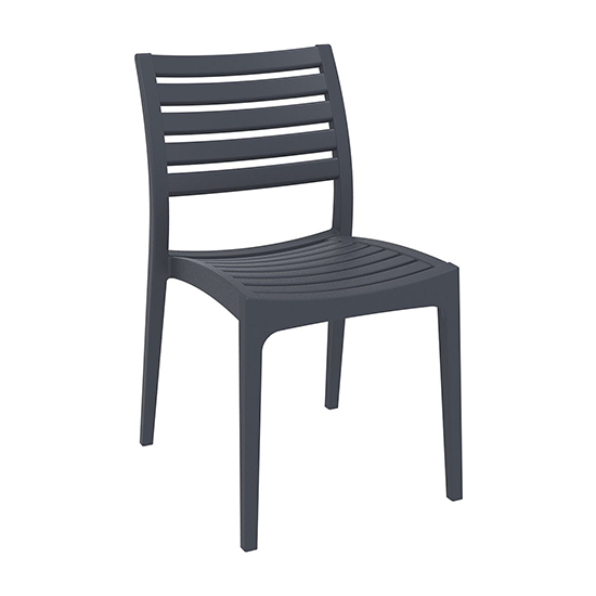 Read more about Albany polypropylene and glass fiber dining chair in dark grey