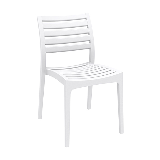 Photo of Albany polypropylene and glass fiber dining chair in white