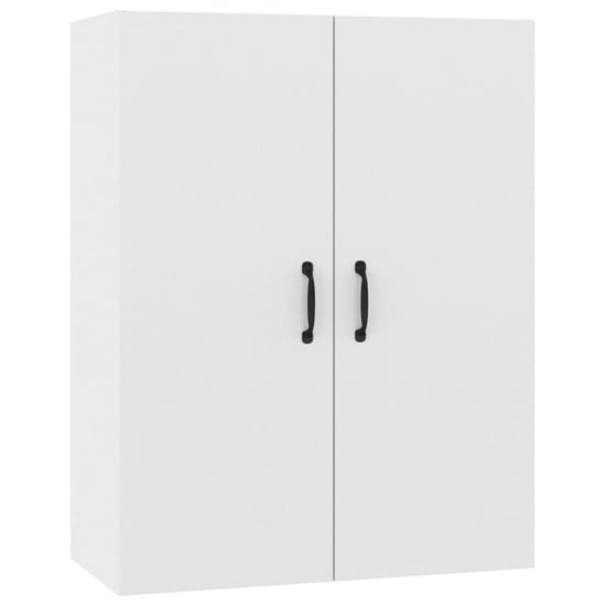 Product photograph of Albany Wooden Wall Storage Cabinet With 2 Doors In White from Furniture in Fashion