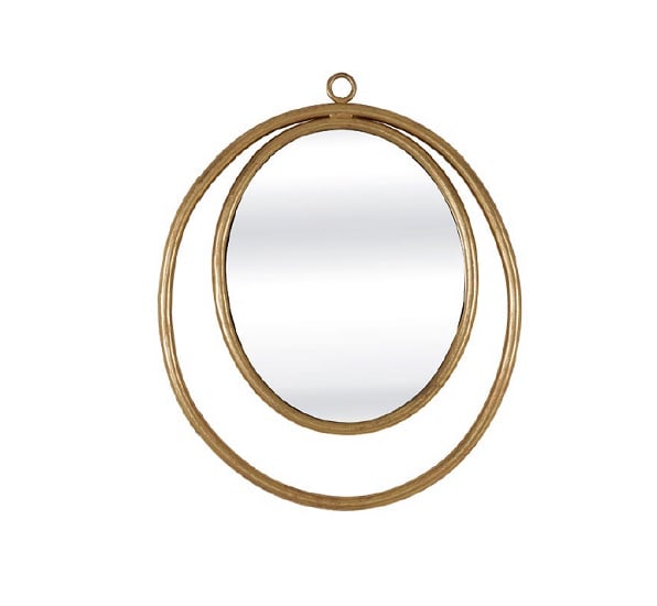 View Alexia wall mirror oval in gold finish