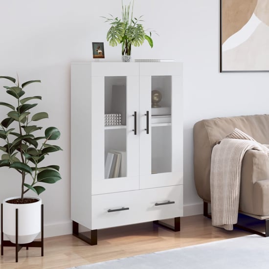 Read more about Alivia high gloss display cabinet with 2 doors in white