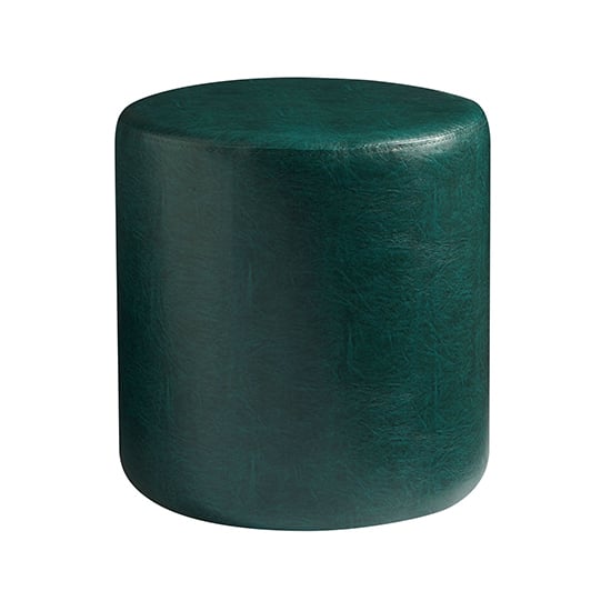 Read more about Allen round faux leather stool in lascari vintage teal