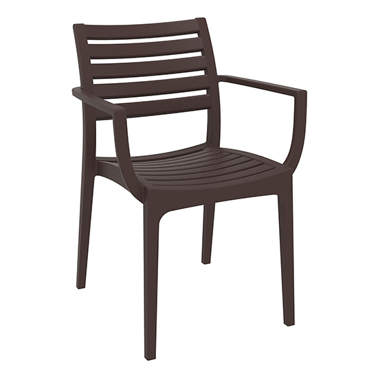 Product photograph of Alto Polypropylene With Glass Fiber Dining Chair In Brown from Furniture in Fashion
