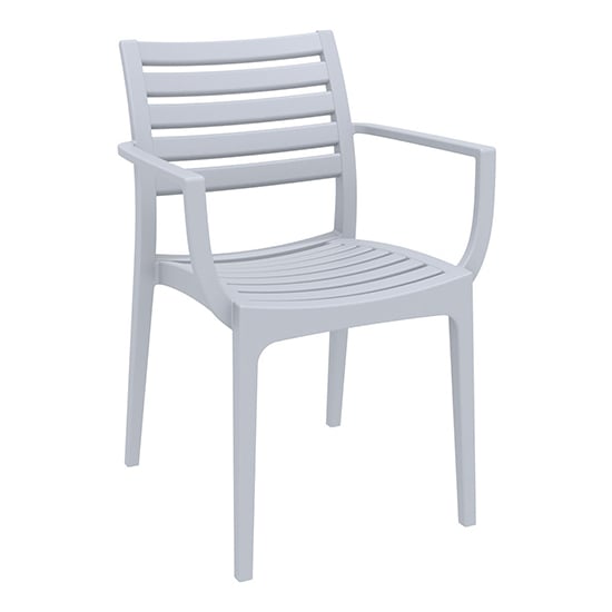 Product photograph of Alto Polypropylene With Glass Fiber Dining Chair In Silver Grey from Furniture in Fashion