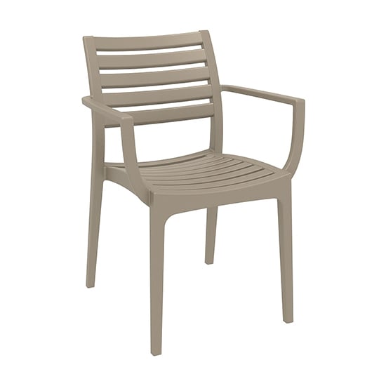 Photo of Alto polypropylene with glass fiber dining chair in taupe