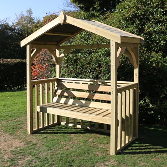 Photo of Amastone wooden 3 seater arbour