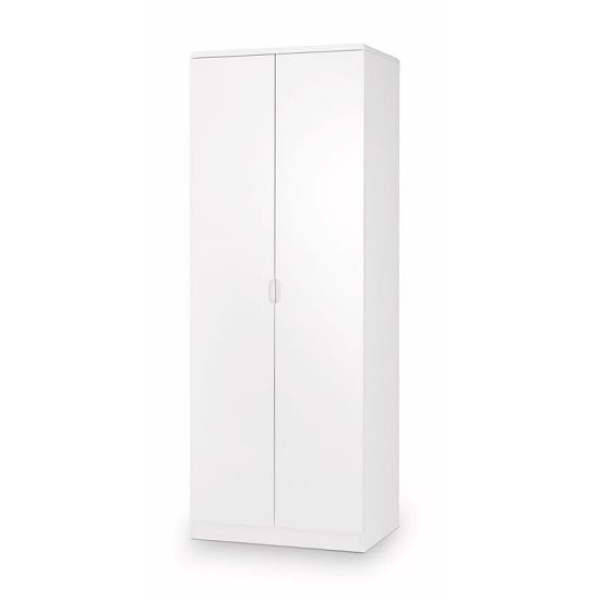 Product photograph of Magaly Contemporary Wardrobe In White High Gloss from Furniture in Fashion