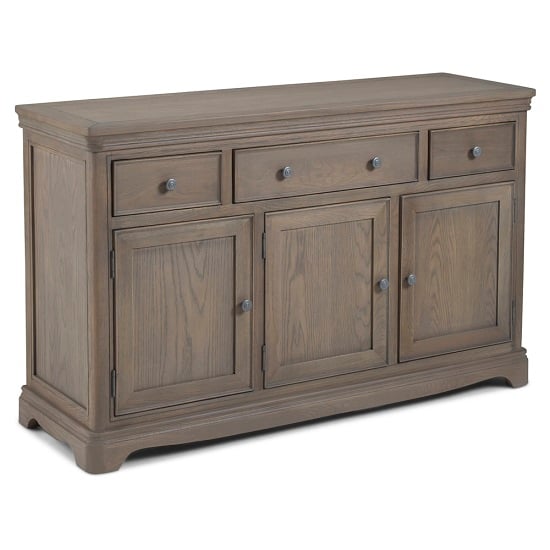 Ametis Wooden Sideboard In Grey Washed Oak With 3 Doors | Furniture in ...