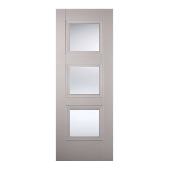 Product photograph of Amsterdam Glazed 1981mm X 762mm Internal Door In Grey from Furniture in Fashion