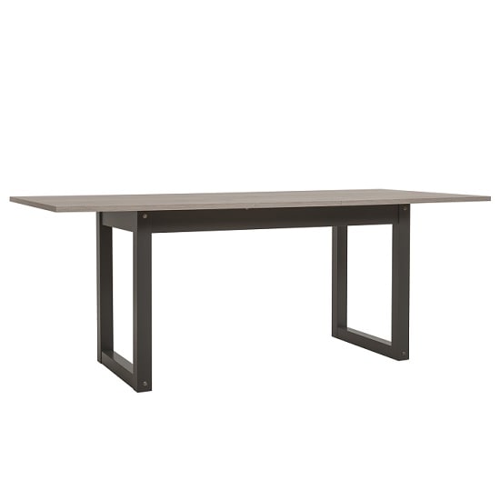 Muller Extending Dining Table In Distressed Effect And White 