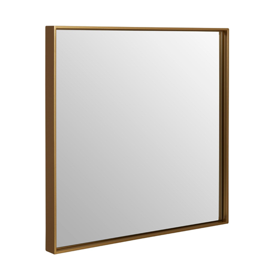 Read more about Andstima large square wall bedroom mirror in gold frame