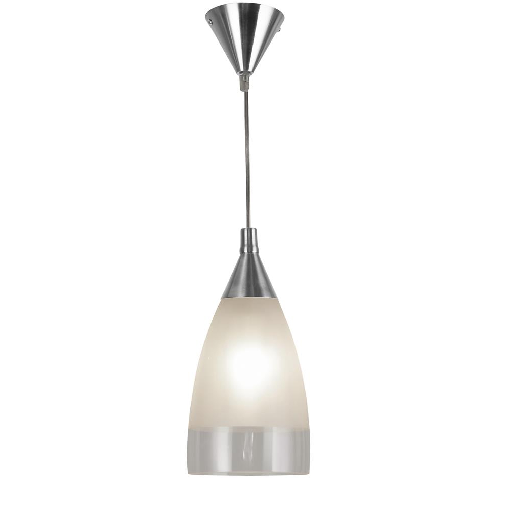 Product photograph of Ankara Acid Glass Shade Pendant Light In Satin Silver from Furniture in Fashion