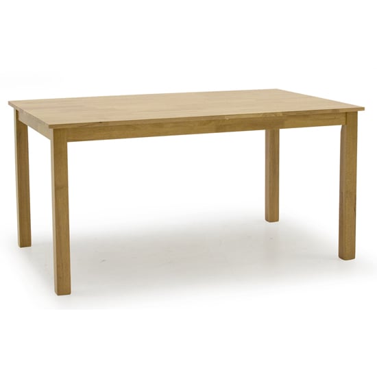 Product photograph of Annect Rectangular Wooden Dining Table In Natural from Furniture in Fashion