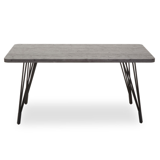 Read more about Anode rectangular wooden dining table in dark grey