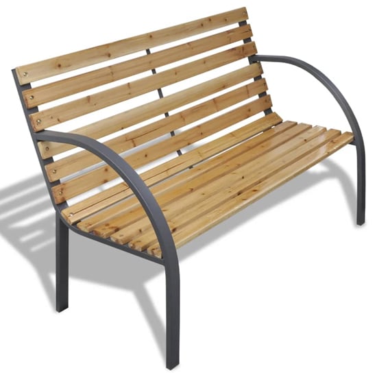 Photo of Anvil outdoor wooden seating bench in natural