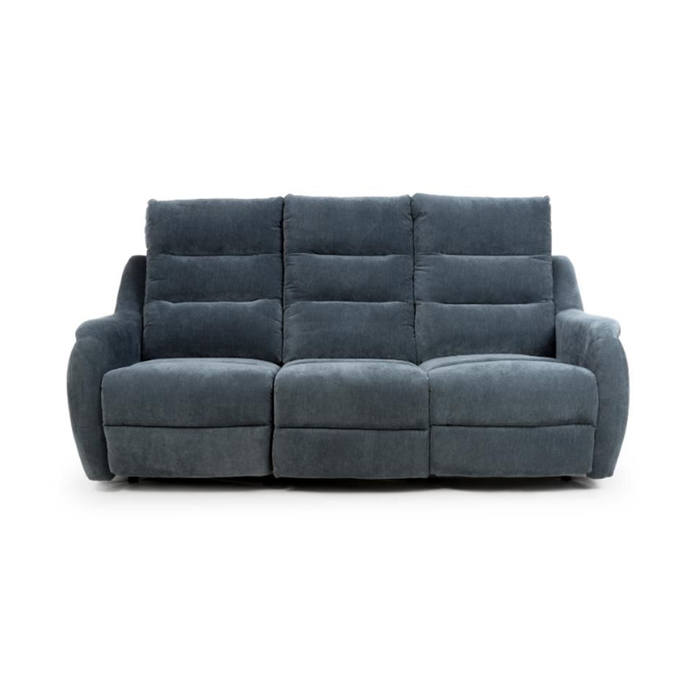 arcata electric power fabric 3 seater sofa in dusk