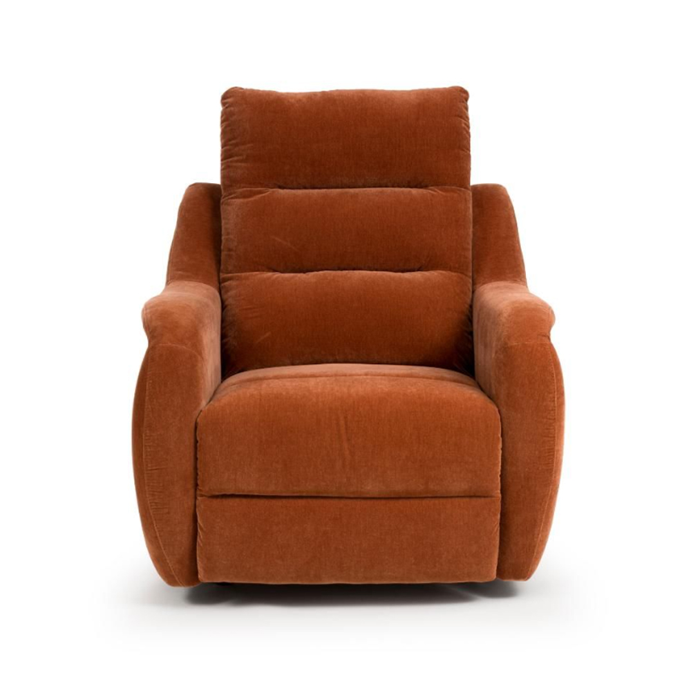 Read more about Arcata electric power fabric recliner chair in cinnamon