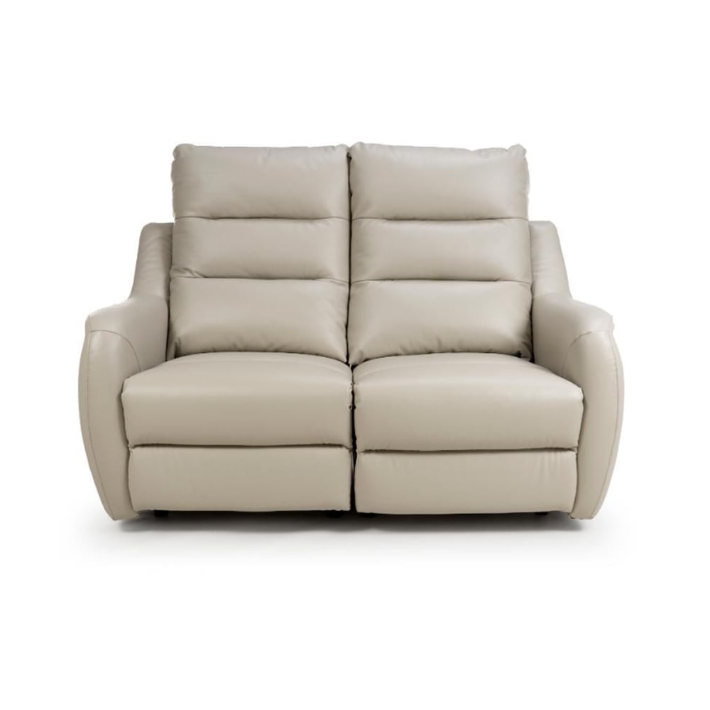 Read more about Arcata electric power faux leather 2 seater sofa in chalk