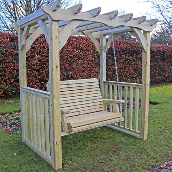 Photo of Archway wooden 2 seater swing