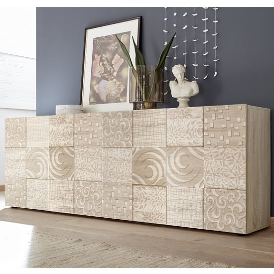 Read more about Ardent wooden large sideboard in sonoma oak with 4 doors