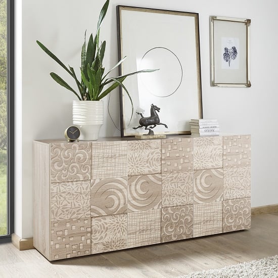 Read more about Ardent wooden sideboard in sonoma oak with 3 doors