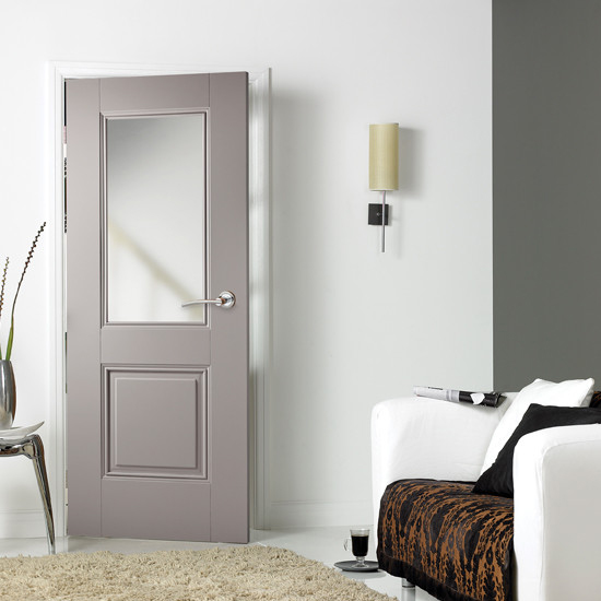 Product photograph of Arnhem Glazed 1981mm X 762mm Internal Door In Grey from Furniture in Fashion