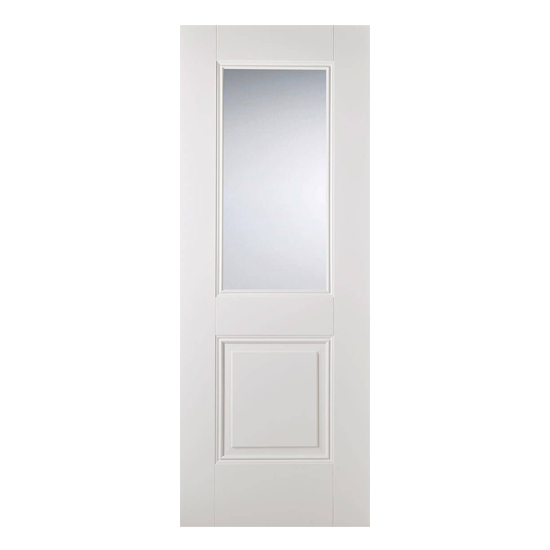 Product photograph of Arnhem Glazed 1981mm X 762mm Internal Door In White from Furniture in Fashion