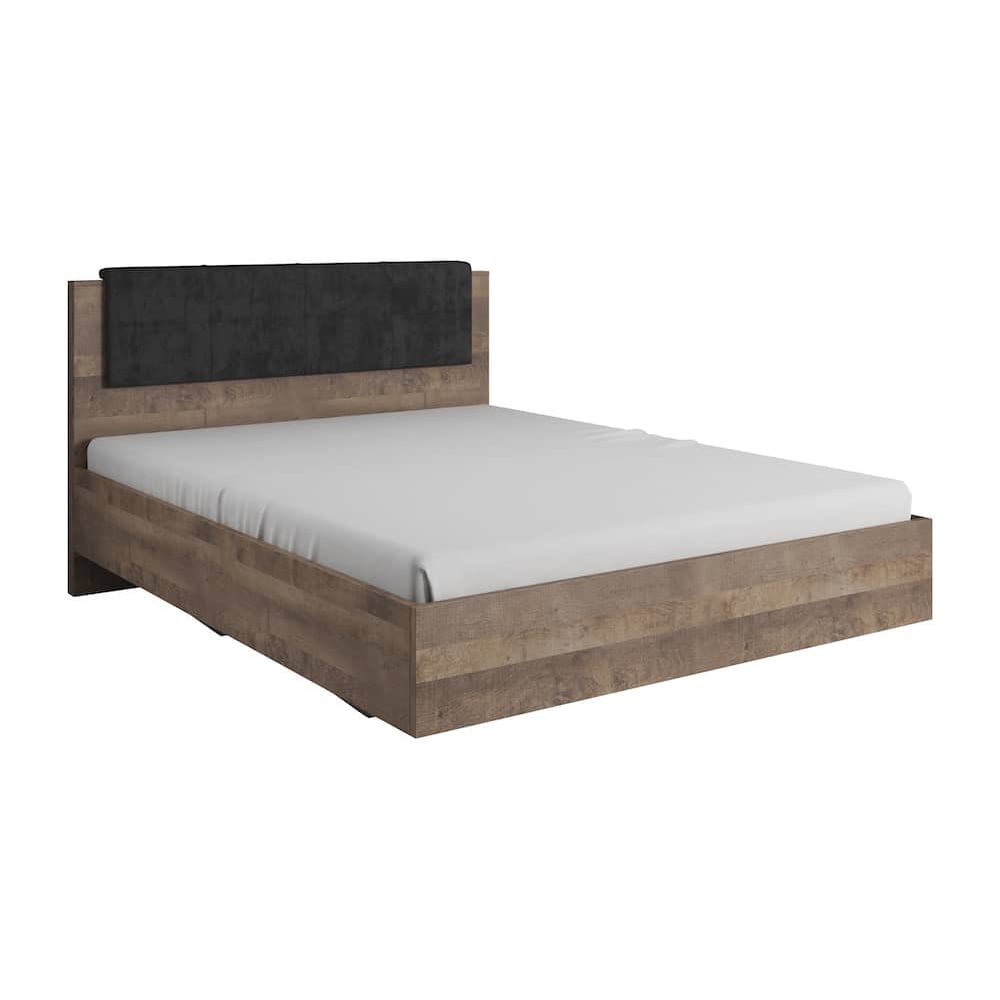 arvada wooden king size bed in grande matera oak