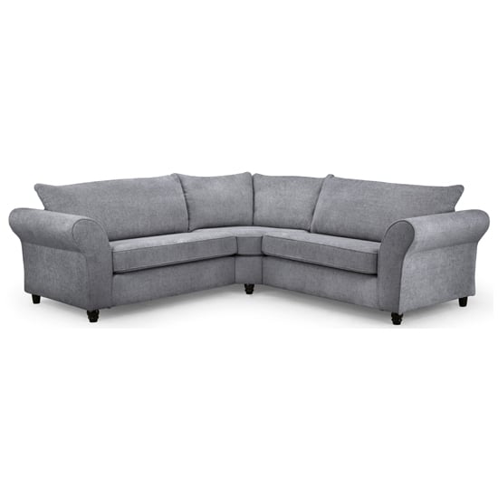 Product photograph of Ashland Large Fabric Corner Sofa In Slate from Furniture in Fashion