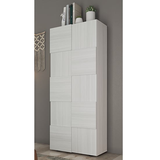 Product photograph of Aspen Wooden Wardrobe With 2 Doors In Eucaliptus Oak from Furniture in Fashion