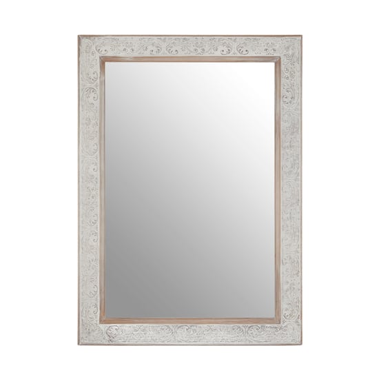 Read more about Astoya rectangular wall mirror in antique silver