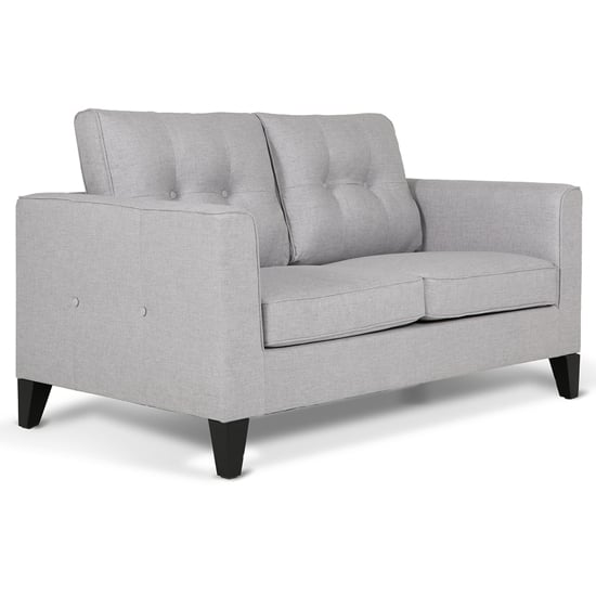 Product photograph of Astride Fabric 2 Seater Sofa In Light Grey from Furniture in Fashion