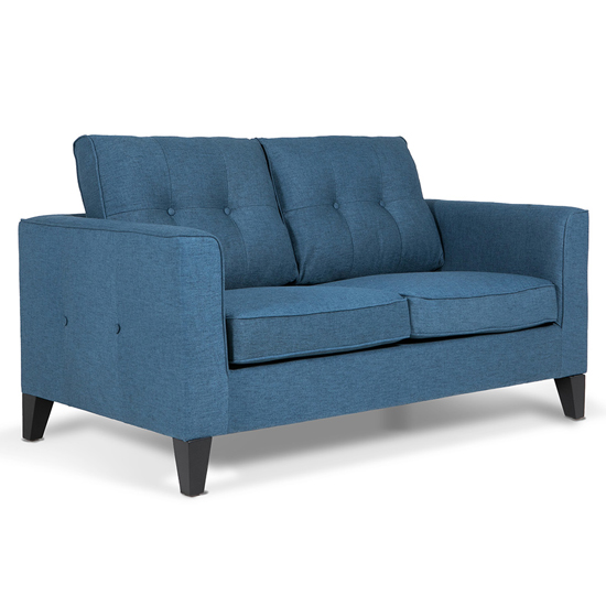 Product photograph of Astride Fabric 2 Seater Sofa In Navy Blue from Furniture in Fashion