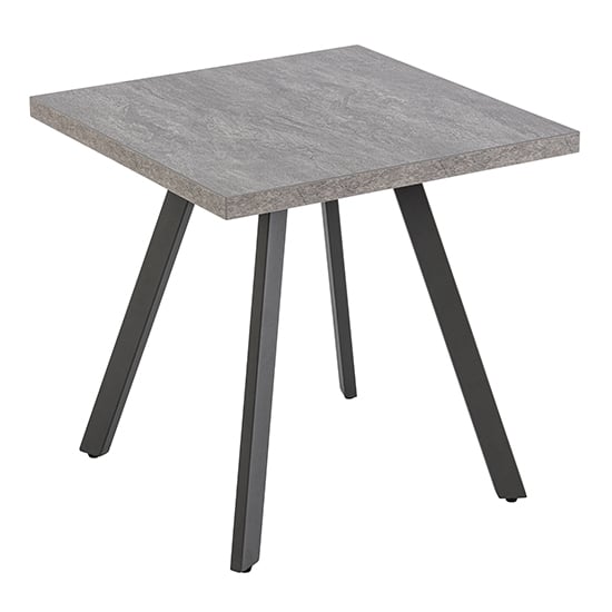 Product photograph of Athink Square Wooden Lamp Table In Light Grey from Furniture in Fashion