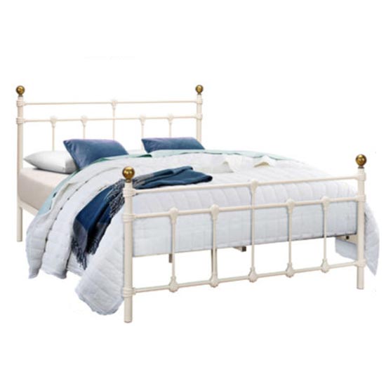 Photo of Atalla metal single bed in cream