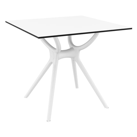 Read more about Aviemore outdoor square 80cm wooden dining table in white