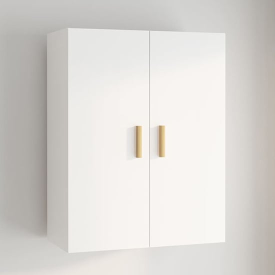 Product photograph of Avon Wooden Wall Storage Cabinet With 2 Doors In White from Furniture in Fashion