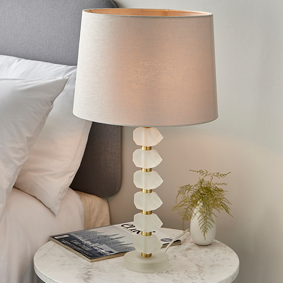 linen shade table lamp