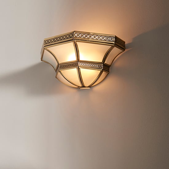 Product photograph of Balfour 1 Light Wall Light In Antique Brass from Furniture in Fashion