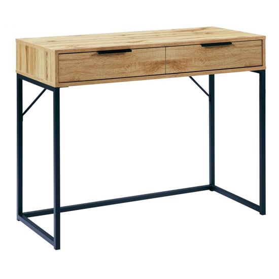 Read more about Baara wooden dressing table with 2 drawers in oak