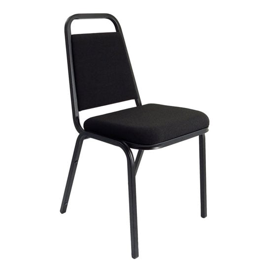 Product photograph of Banqueting Stacking Office Visitor Chair In Black from Furniture in Fashion