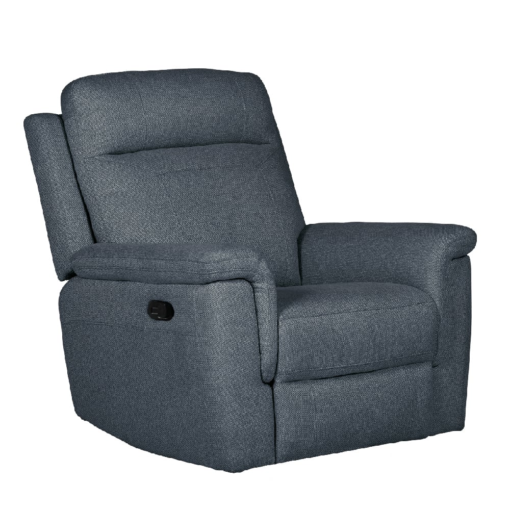 Read more about Baraboo fabric manual recliner chair in azul