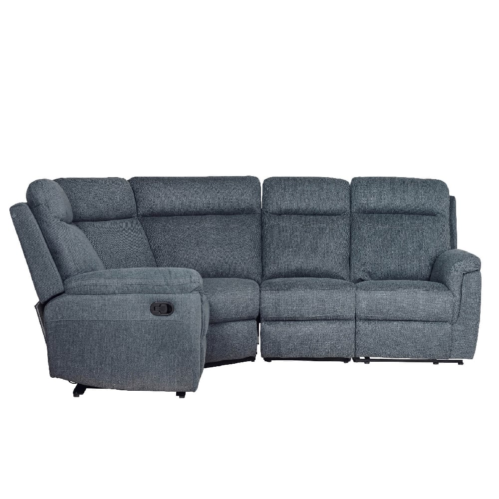 Read more about Baraboo fabric electric recliner fabric corner sofa in azul