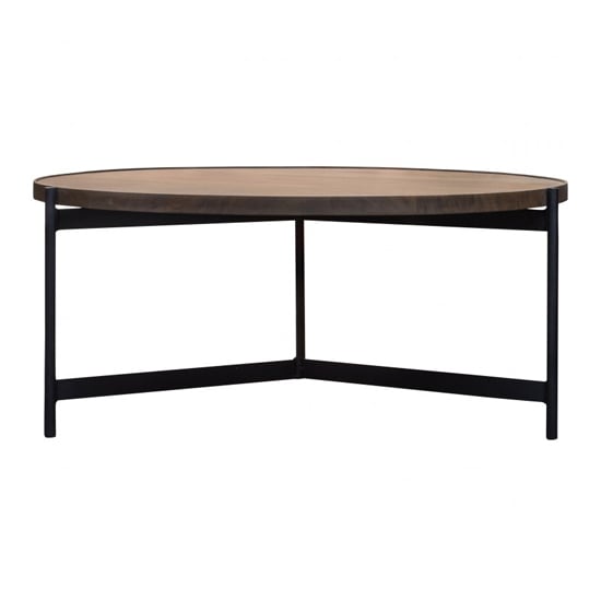 Bari Wooden Coffee Table With Black Legs | Furniture in Fashion