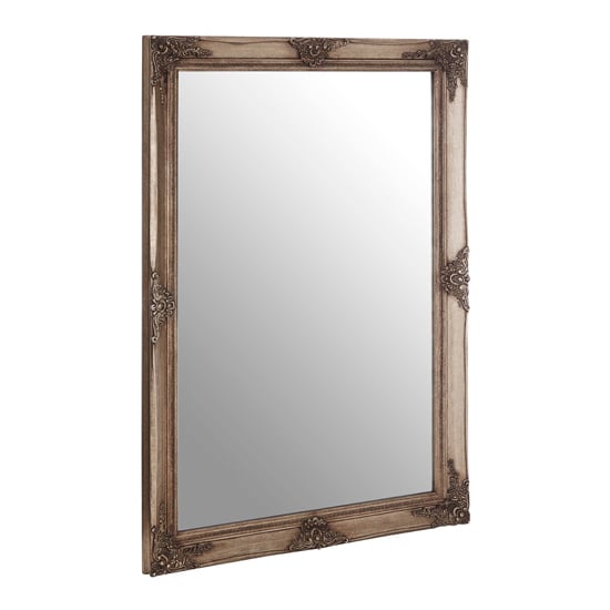 Read more about Barstik rectangular wall mirror in antique gold frame