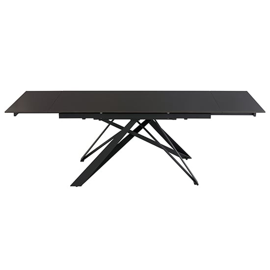 Product photograph of Beatty Extending Sintered Stone Dining Table In Vik Dark Grey from Furniture in Fashion