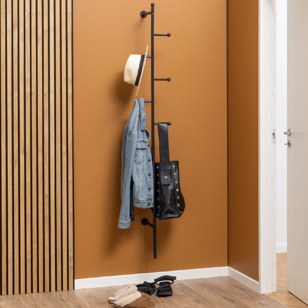 Read more about Beaver metal coat hanger with 5 hooks in black