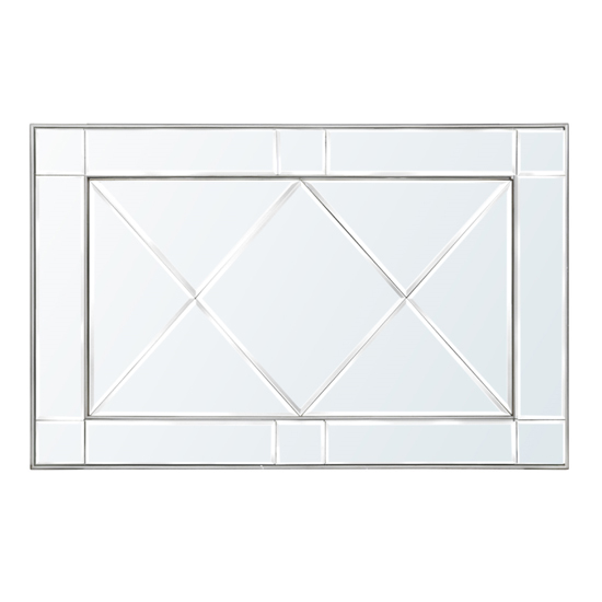 Photo of Belle wall mirror with silver wooden frame