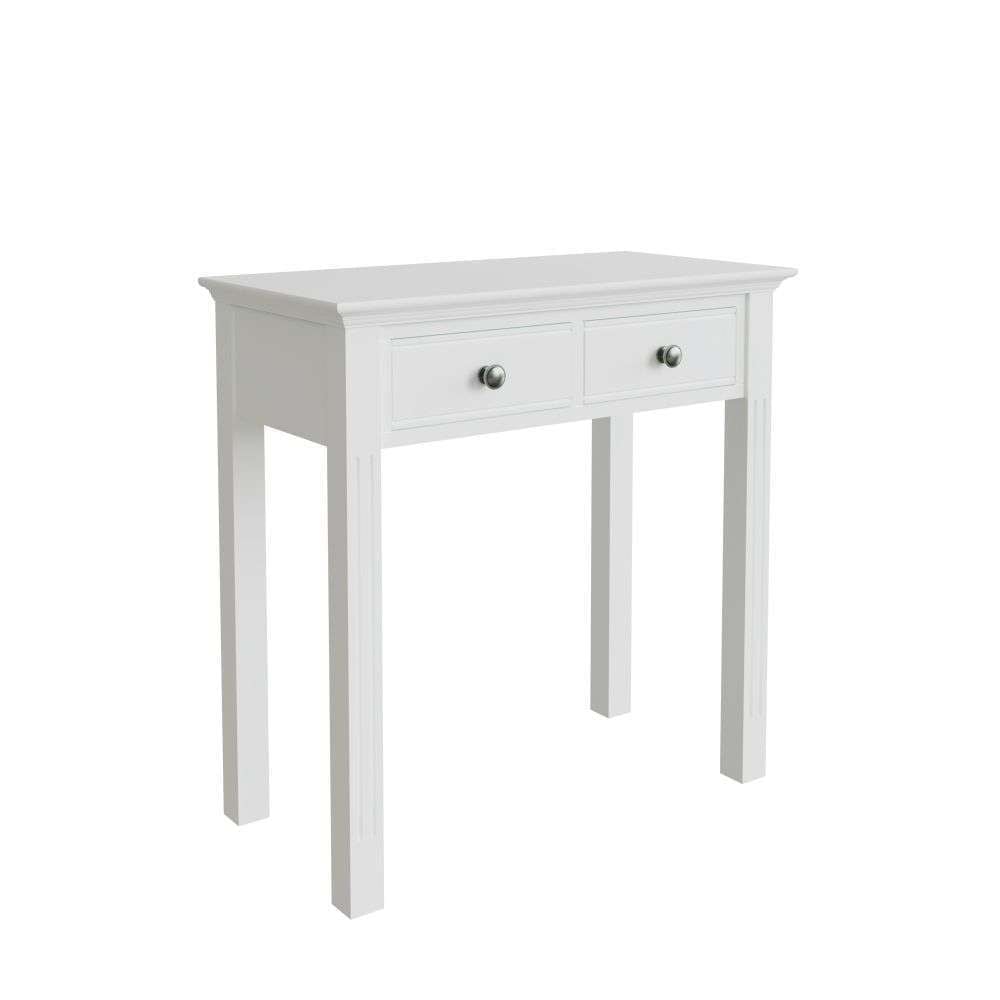 Product photograph of Belton Wooden Dressing Table With 2 Drawers In White from Furniture in Fashion