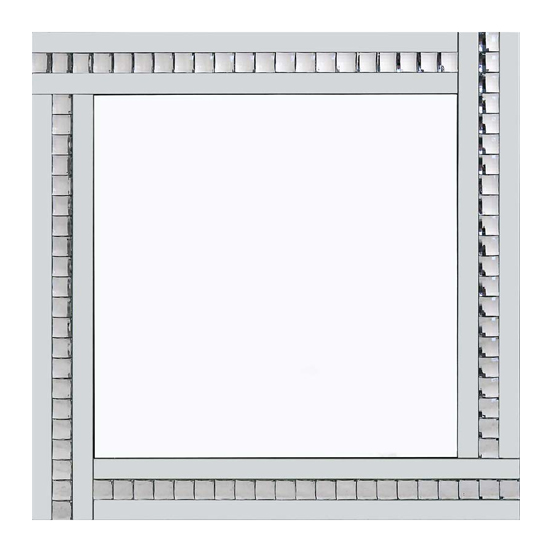 Photo of Berit classic triple bar wall mirror in crystal and silver